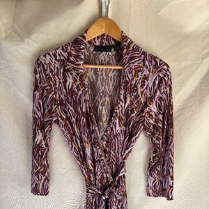 Women's Attention Wrap Dress Small Vintage